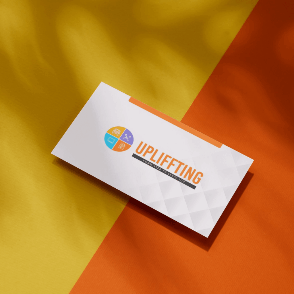 upliffting Bussiness card 1 min